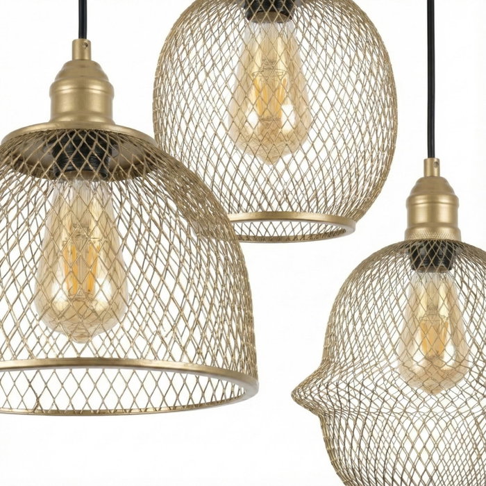 Opviq Lámpara de araña Berk - 16401 - 1 Dorado